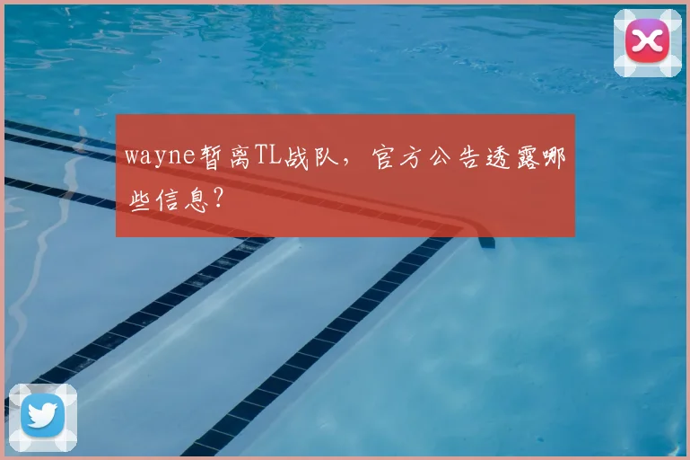 wayne暂离TL战队，官方公告透露哪些信息？